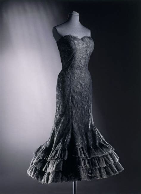 chanel black velvet dress|chanel evening gowns vintage.